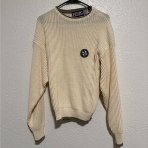 Honors Men Cream Crewneck Sweater